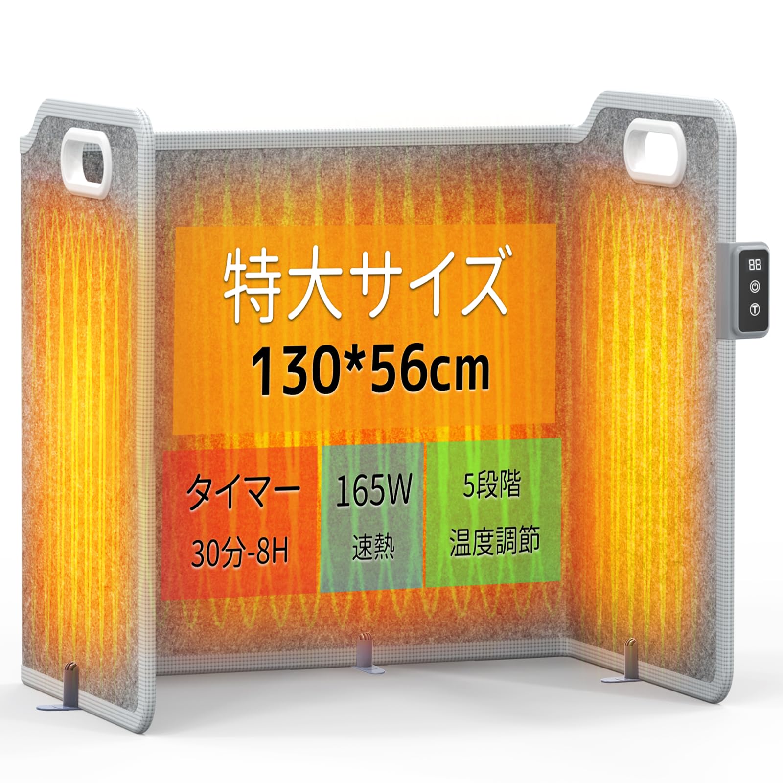 パネルヒーター 足元【2024新登場・540°全方位発熱・省エネ】PSE認証済 パネルヒーター 足元540°全方位発熱2025新登場デスクヒーター 筒型 遠